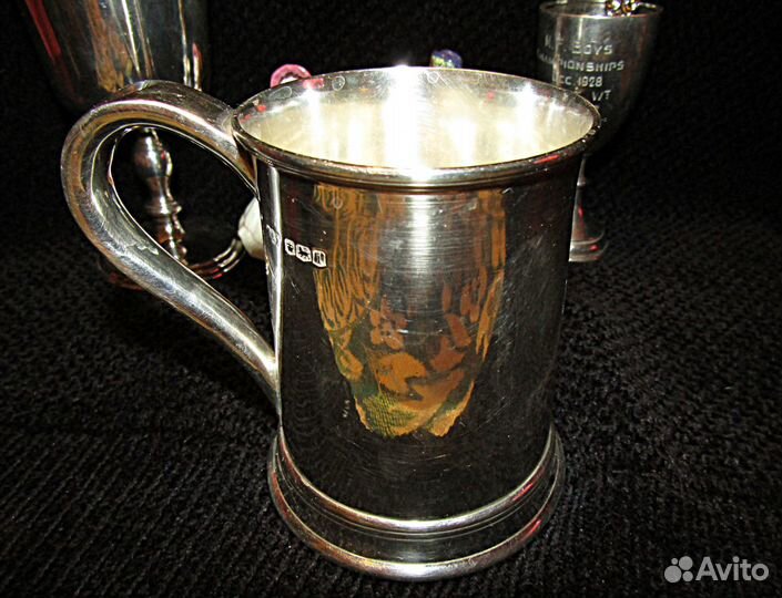 Кружка.Серебро.Англия.Антикварная
