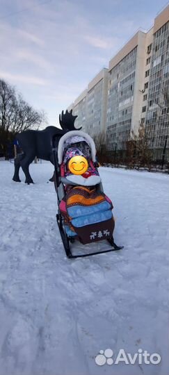 Детские санки с колесами