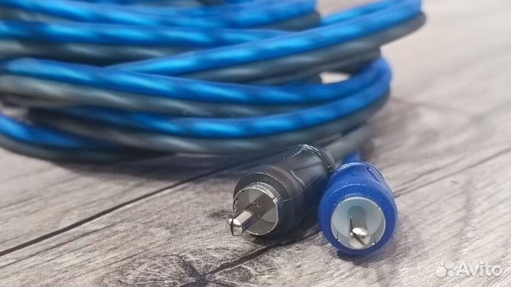 Автомобильный аудио кабель 2 RCA/2RCA, 3 метра