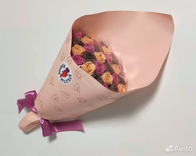 Розы из Бельгийского Шоколада - 29 шт в Букете