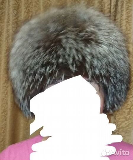 Шапка женская из чернобурки