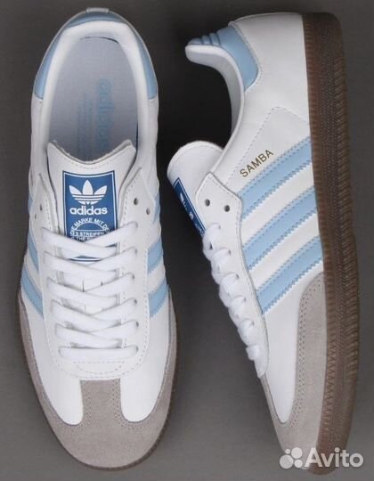 Adidas Samba OG White Halo Blue