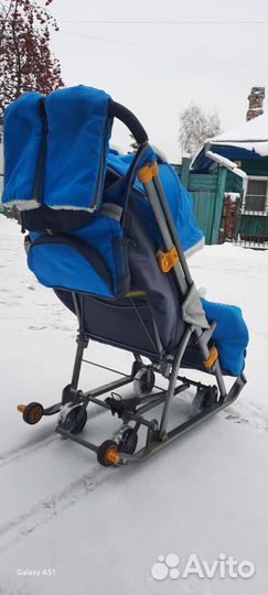 Детские санки коляска