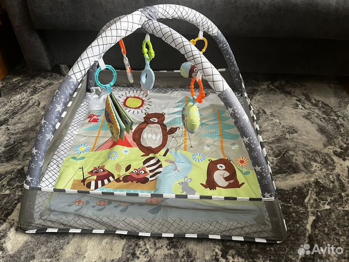 Развивающий коврик Дуга с игрушками