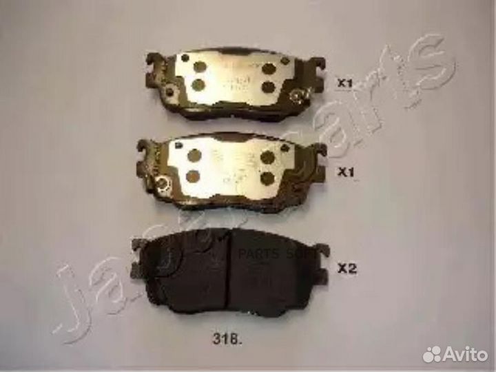 Japanparts PA318AF Колодки торм.диск