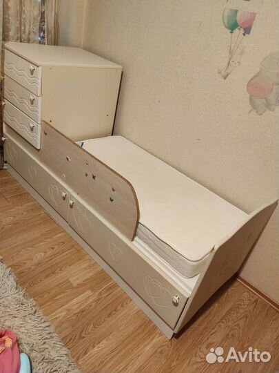 Детская кровать люлька с матрасом