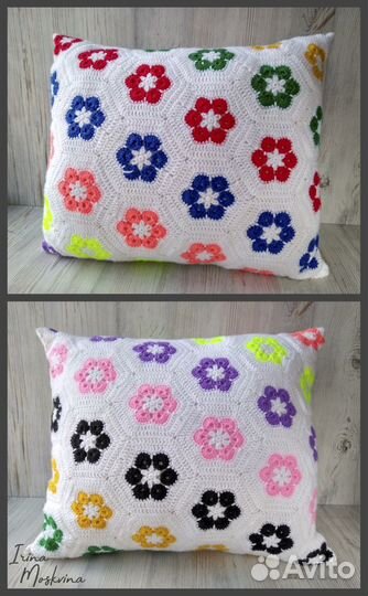 Комплект декоративных подушек ручной работы