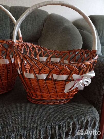 Корзины плетеные из лозы 3 шт