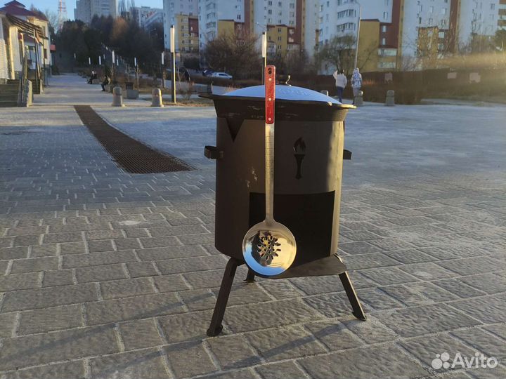 Комплект казан 12л + печь+шумовка