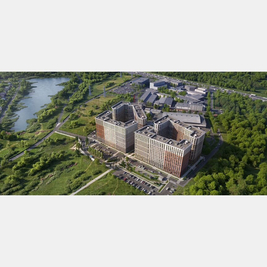 1-к. апартаменты, 51,1 м², 1/16 эт.