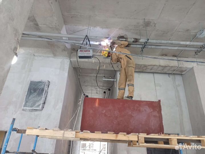 Услуги сварщика. Замена радиаторов отопления