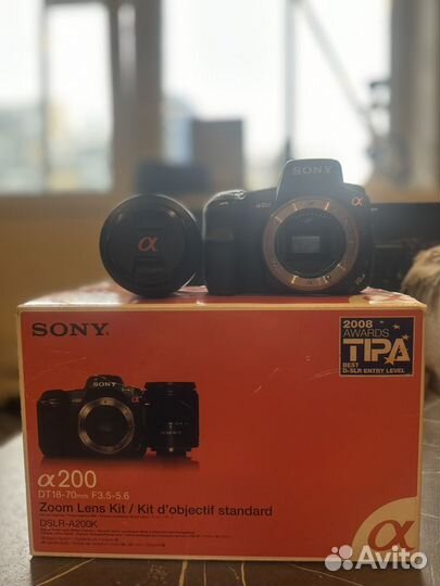 Зеркальный фотоаппарат sony a200 dslr-A200K