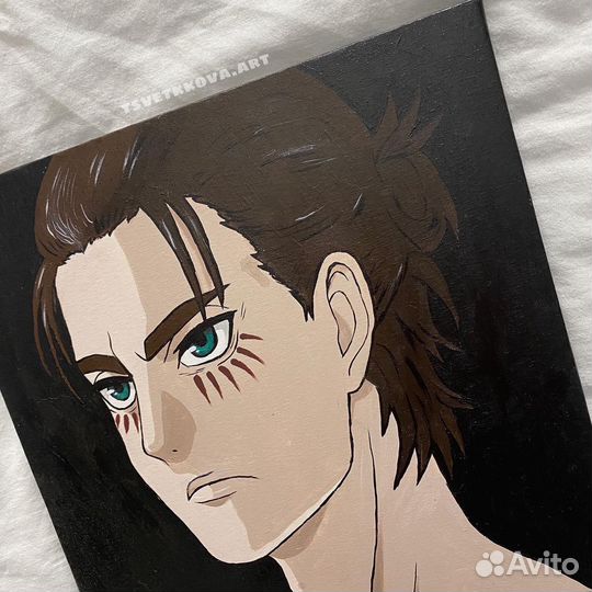 Картина на холсте / Эрен Йегер / аот