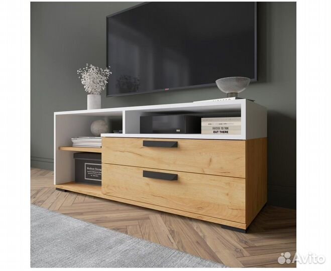 Тумба твм-7 дуб крафт золотой/белый