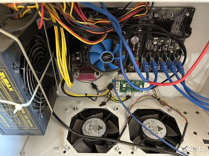 Корпус с разделенными потоками на 6 карт