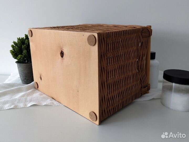 Плетеные короба для хранения, ручная работа