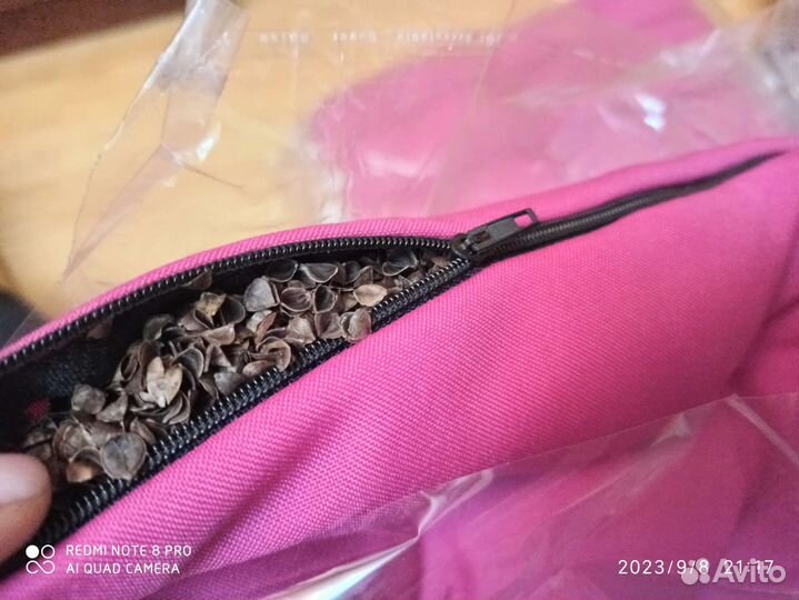 Ортопедическая сидушка подушка из гречневой лузги