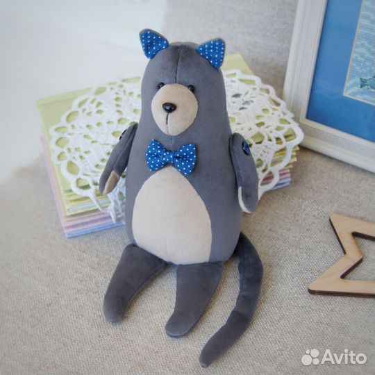 Игрушка Кот Мартовский (15 см.), ручная работа