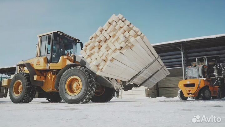 Брус обрезной из лиственницы 100х150х6.0 Сорт авс