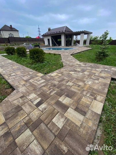 Тротуарная плитка в Кредит