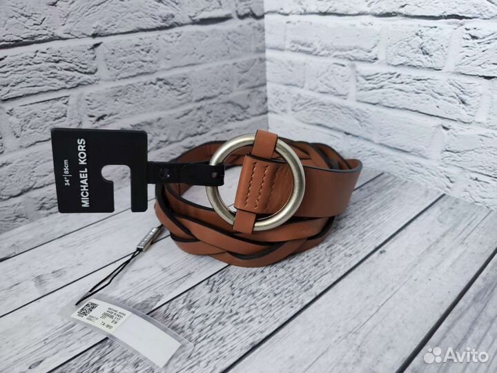 Michael Kors новый кожаный ремень 85 США ориг