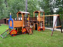 Детские деревянные площадки для дачи