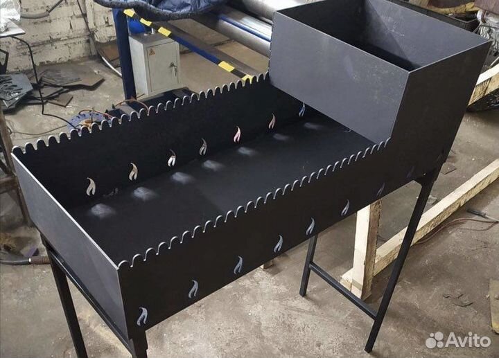 Мангал с печью под казан