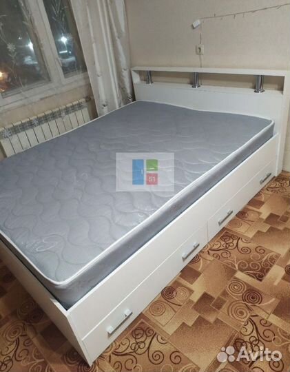 Кровать 140 с ящиками