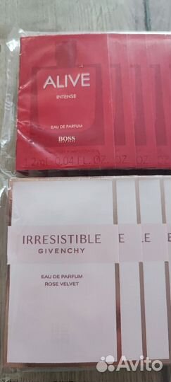 Boss alive intense, Givenchy irresistible rose ve