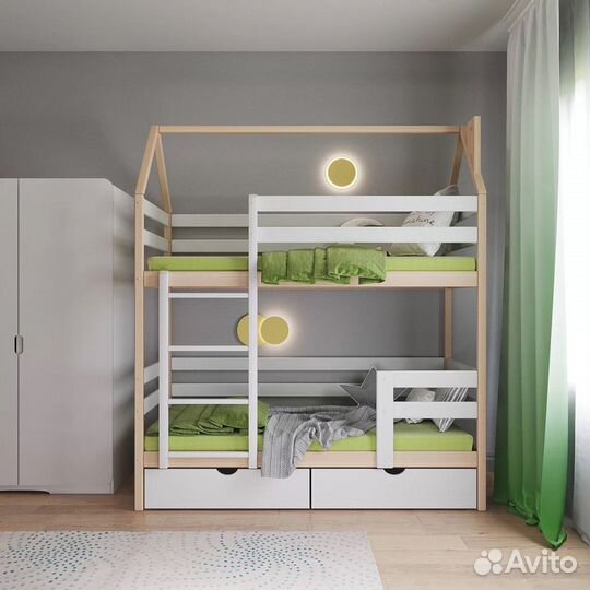 Детская кровать двухъярусная