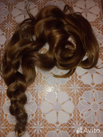 Шиньон коса из натуральных волос 82 см