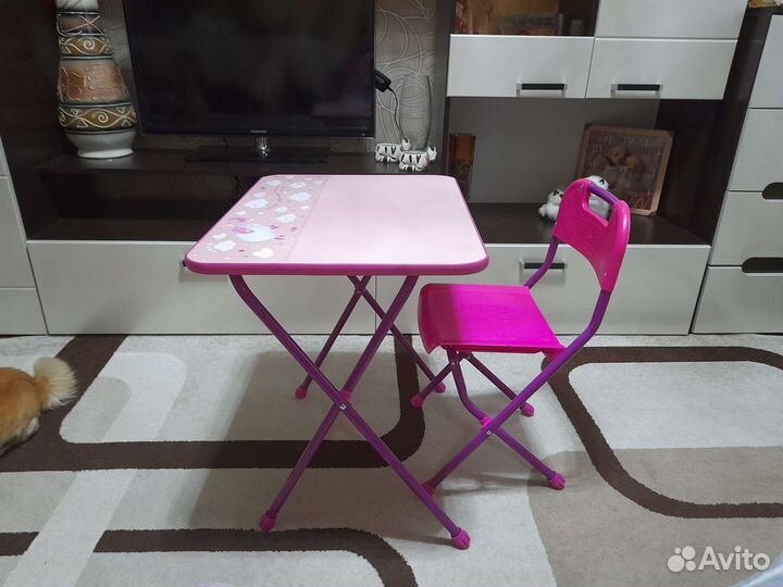 Стол и стулья складные,детский