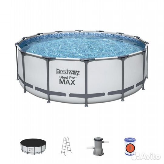 Бассейн 366 х 122см Bestway Steel Pro Max 56420