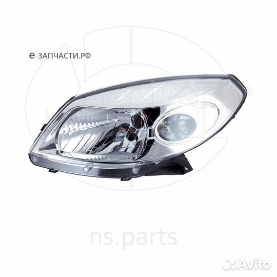 NSP NSP078200733878 Фара левая renault Sandero хром