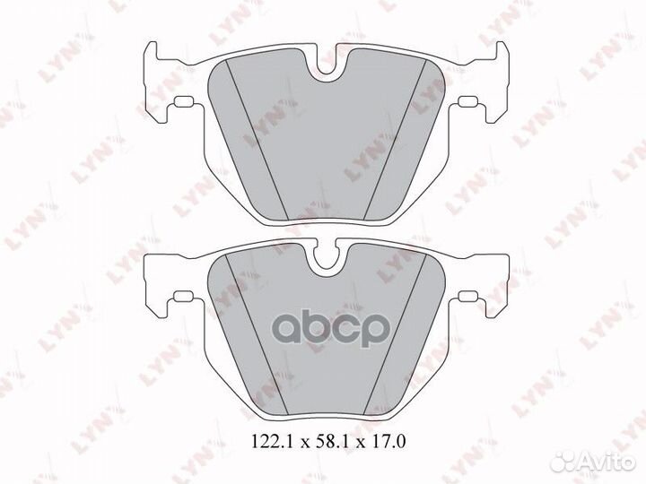 Колодки тормозные дисковые зад BD1419 lynxauto
