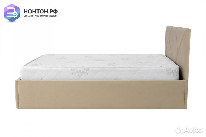 Кровать Лима 1.4 м бежевая