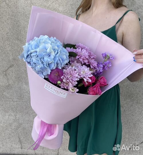 Авторский букет с розами