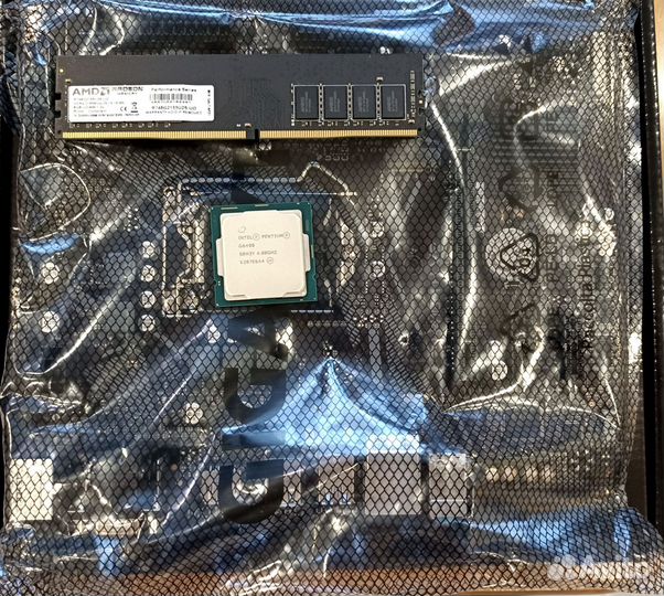 Материнская плата сокет 1200+процессор+память