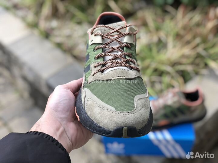 Кроссовки Adidas Nite Jogger Brown Dark Green