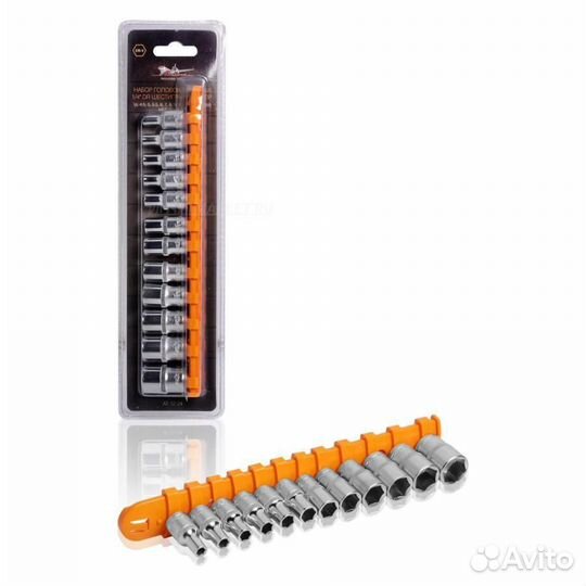 Airline AT-12-24 Набор головок торцевых 1/4 DR шес