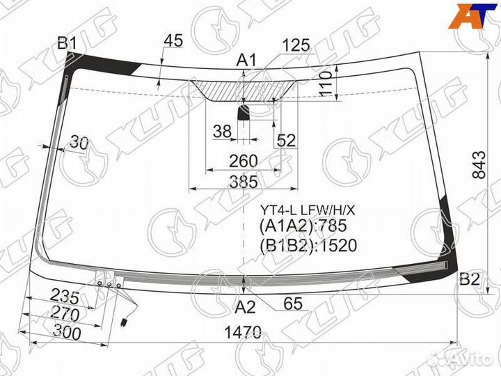 Лобовое стекло на Suzuki Grand Vitara 05-15г