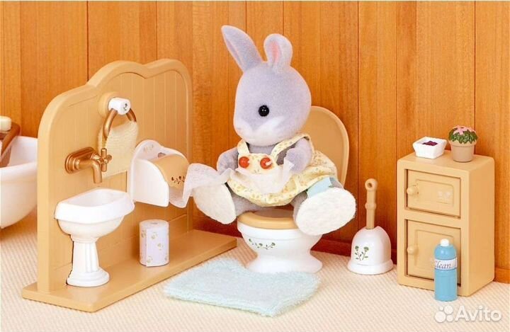 Sylvanian Families сильвания туалетная комната
