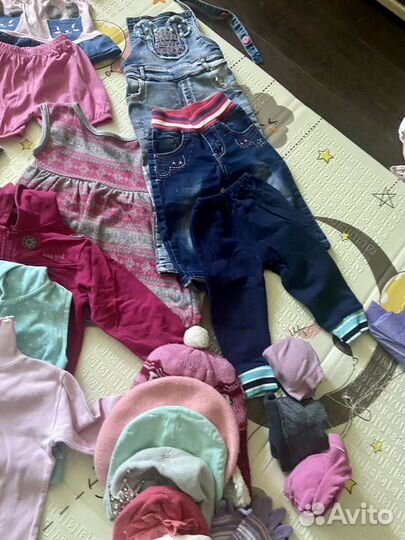 Детские вещи пакетом для девочки от 74 до 92