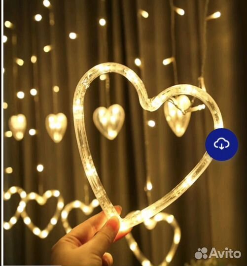 Гирлянда новогодняя сердце