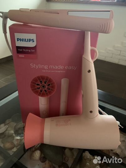 Фен philips hair styling set