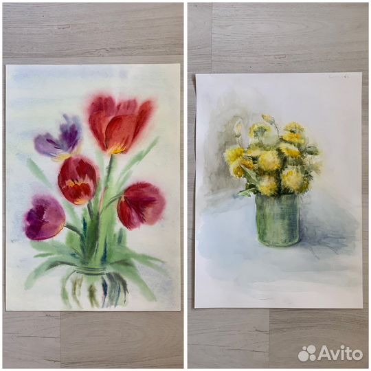 Рисунки на бумаге А3