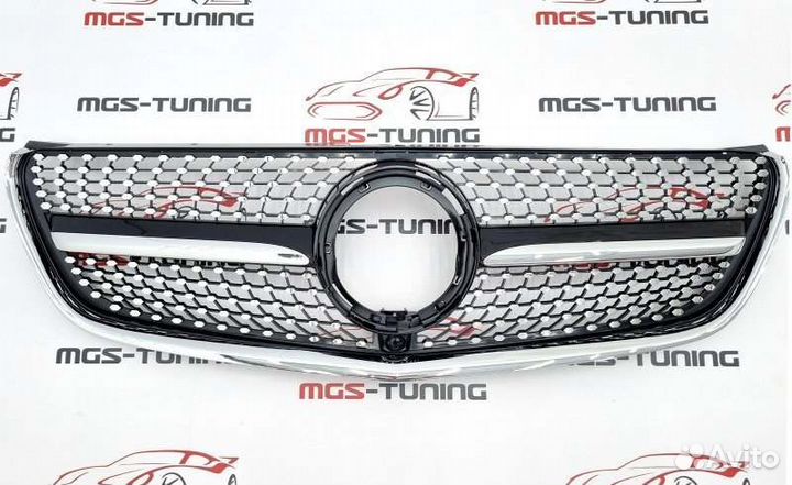 Решётка V w447 Diamond Black 2019+ не для AMG