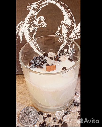 Ароматическая свеча Чёрный лёд