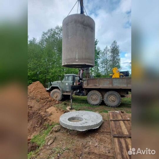 Септики из ж.б. колец.Ёмкости 4м,1.5,3м. Монтаж