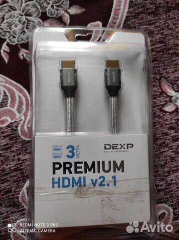Кабель dexp hdmi-m - hdmi-m ver. 2.1 3 метра